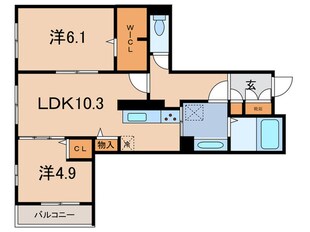 D-grace Wisteria AKASHIの物件間取画像